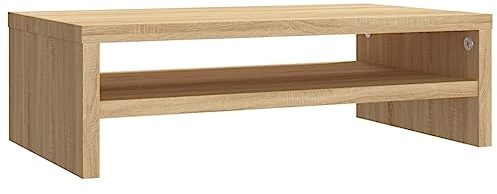 vidaXL Soporte de Monitor Madera contrachapada Roble Sonoma 42x24x13cm