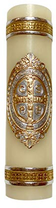 Saint Benedict Framed Medal Unique Candle Cirio de San Benito Protection