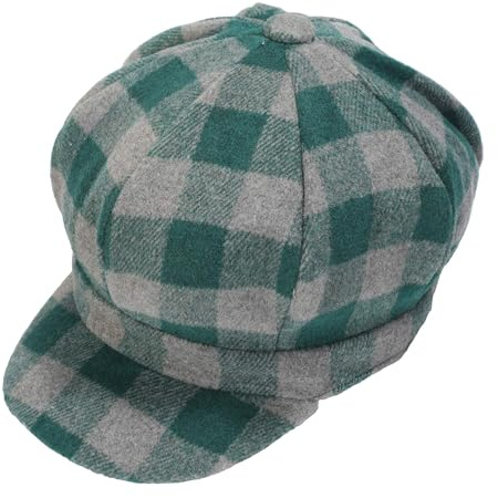ZLYC Damen Winter Ballonkappe Klassische Schirmmützen Flat Cap | Ballonmütze mit Visor für Herbst Winter