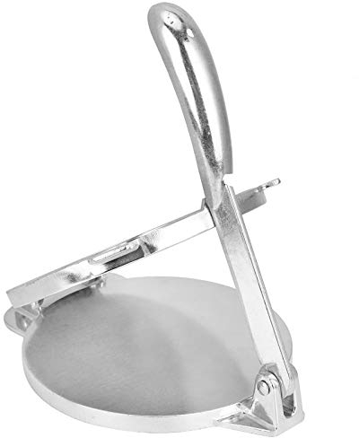 Tortilla Press, Aluminium Alloy DIY Meat Roll Paster Non Stick Tortilla Maker Cake Mould Kitchen Utensils Bakeware with Folding Handle for Family Picnics