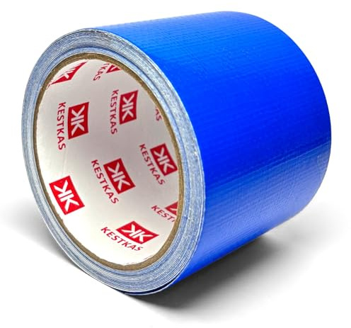 KESTKAS Planen-Reparaturband 8 cm x 5 m Planenreparaturband - Lkw-Planenflicken - wasserdichtes Gewebeklebeband - Dichtungsmasse - strapazierfähig (Blau)