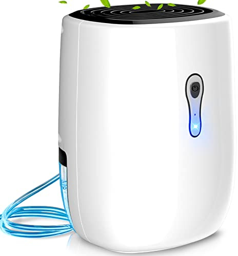 Dehumidifiers for Home 27oz(800ml), Small Auto Shut off with Drain Hose
