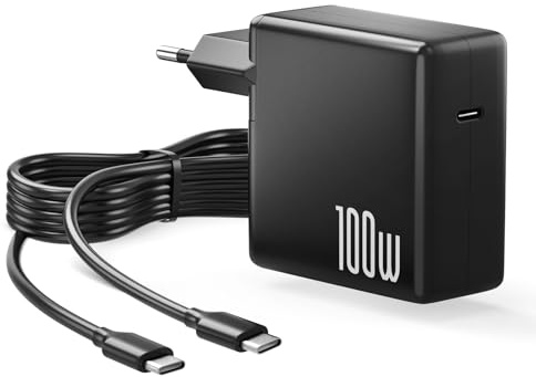 Basicvolt Cargador para portátil USB C de 100 W, para HP Spectre X360, Elitebook Elite Envy Probook Chromebook Pavilion AC Adapter