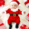 A+ Prime Baby-Weihnachtskostüm, Kleinkind-Weihnachtsmann-Anzug, rot, weiß und blau (12-18 Months)