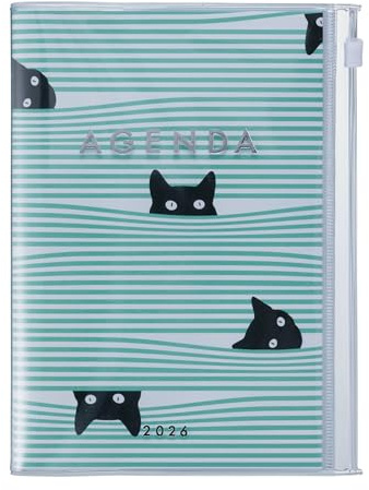 MARK'S 2025/26 Taschenkalender, A6 Cats, Mint: Von September 2025 bis Dezember 2026