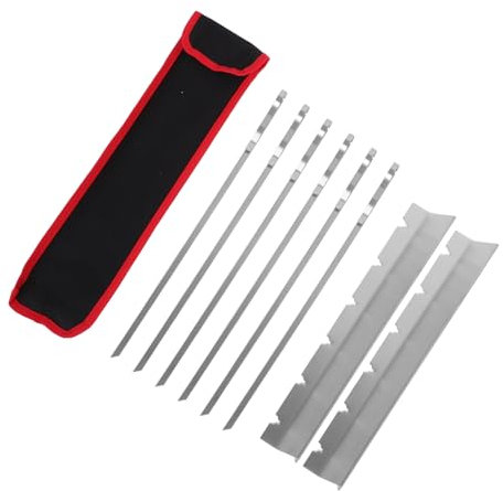 Happyyami 1set Spiedini Acciaio Inossidabile Per Barbecue Per Kebab e Grigliate All Aperto Facile Da Usare e Riutilizzabili Strumenti Pratici Per Feste e Picnic