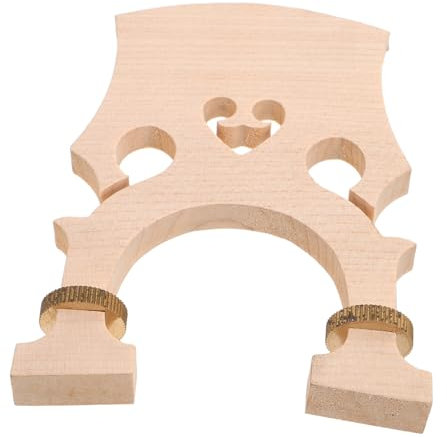 DECHOUS Verstellbare Cellobrücke Aus Ahornholz Für 3/4 Europäisches Cello, Niedrige Und Hohe Brücke