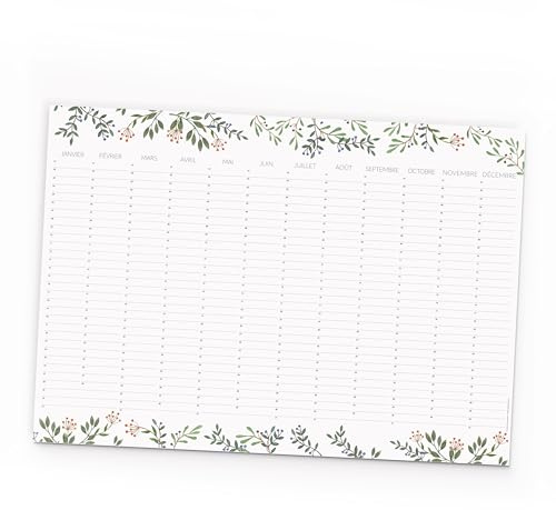 Geburtstagskalender/Immerwährender Kalender, Wandkalender, A2 (FRENCH)