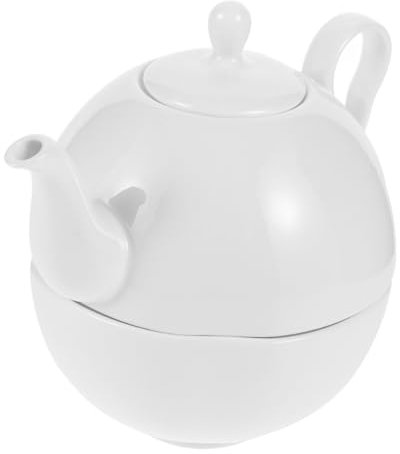 HEALLILY 1ensemble Théière Porcelaine Avec Tasse Service Traditionnel Pour Thé Et Élégant Pour Maison Pour Après-midi Détente