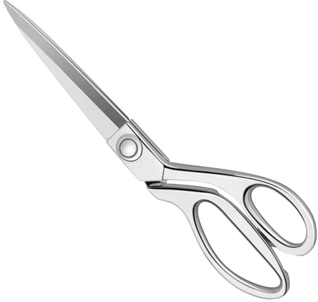 KUONIIY Robuste Nähschere, 24 cm, professionelle Edelstahl-Schneiderschere für Stoff, Leder, Schneidern, Künstler, Studenten, Schneiderei
