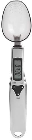 Beufee Digital Spoon Scale, 500g/0.1g Stainless Steel Food Measuring Scale Small Baking Scale with LCD Display Electronic Measuring Spoon for Milk Tea