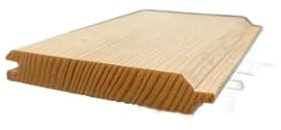 20 tablas perfiladas de 50 cm, 15 x 96 mm, madera perfilada, madera de sauna, colmena, perfil de fachada, revestimiento de techo