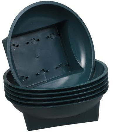 Abaodam 6 Pièces Bols de Fleurs Contenants Commémoratifs Vert pour Arrangements Floraux Pots Décoratifs pour et Cimetières