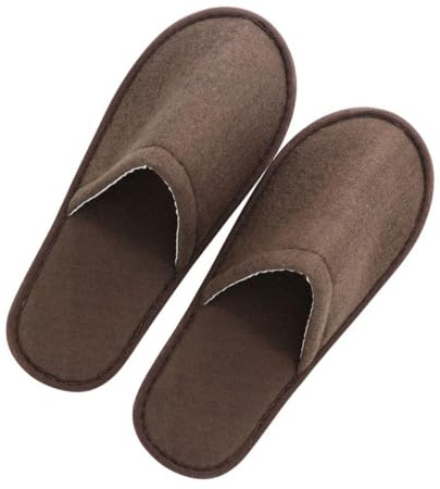 LRXIYODE 10 Paia di Pantofole Estive Unisex da Casa e Viaggio Color Caffè, Antiscivolo e Portatili, per Festa Estiva e Ospiti