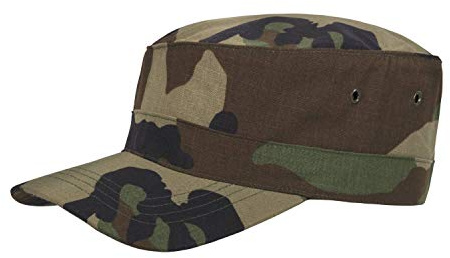 Helikon-Tex Unisex Combat Cap - Polycotton Ripstop Combat Cap - Polycotton Ripstop - PL Woodland