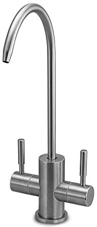 2-Wege-Osmose-Wasserhahn TWISTER Edelstahl Massiv, Zweiwege Wasserhahn, Küchenarmatur, Für Osmoseanlagen Trinkwasseranlagen