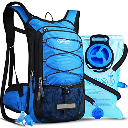 Lunidry Fahrradrucksack mit Trinkblase 3L, Laufrucksack Trinkrucksack 15L für Damen & Herren, Wasserdicht Sportrucksack Hydration Rucksack für MTB Ski Bike Outdoor Sport