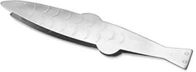 KICHOUSE 3Pcs Fish Shape Stainless Steel Tweezers Sturdy 430 Material Fish Bone Remover Kitchen Tongs for Food Preparation