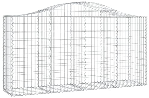 Paniers à gabions arqués 3 pcs 200x50x100 120 cm fer galvanisé