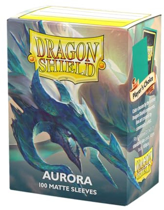 Dragon Shield | Standard Size Card Matte Sleeves | 100 - Smooth & Tough Premium TCG Sleeves | Compatible with Pokemon, Flesh & Blood, One Piece & Magic The Gathering | Aurora - Players' Choice 2023