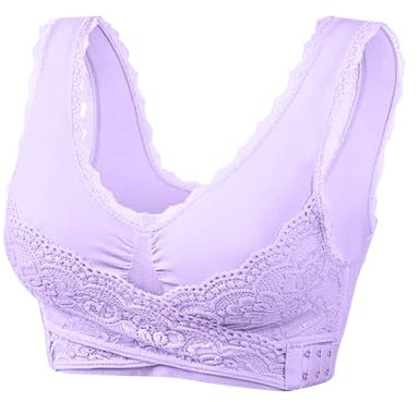 Cocila Deals of The Day Sale Prime Strapless Bra No Back Hidden Strapless Bra Uplifting Non Wired Bras 34Gg Strapless Bras Women Lace Bralettes Women Wireless Nursing Bra Warehouse Clearance Purple