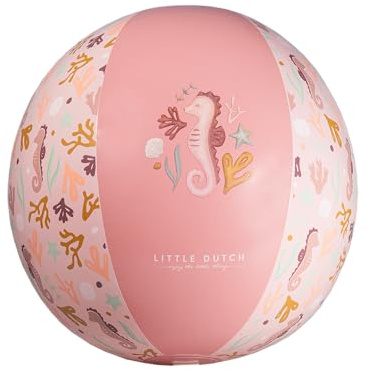 Little Dutch Wasserball Strandball aufblasbar Kinder rosa- Ocean Dreams