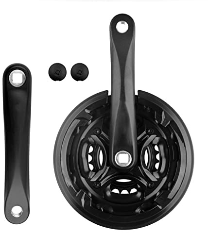 Zjyufy Pédalier de 170 mm pour VTT avec Plateau de Pédalier 24 34 42 T Pédaliers pour Vélos Bras de Manivelle en Acier à Haute Teneur en Carbone pour vélo de Montagne à Vitesse Variable à 8 Vitesses