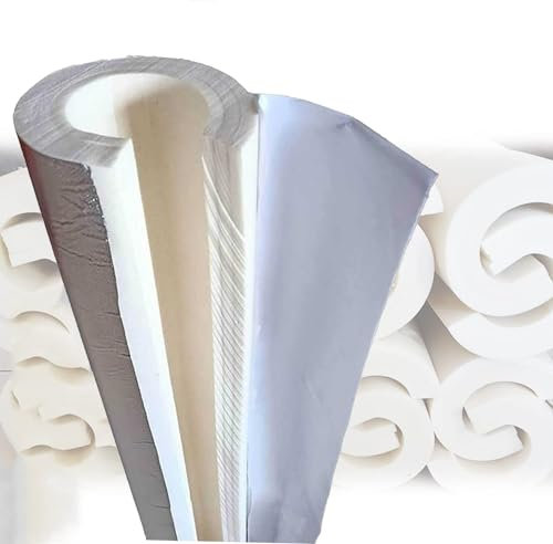 1m Aluminum Foil Pipe Insulation Tube 114mm * 30mm * 1m External Condensate Pipes Boiler Pipe Insulation 22 219mm Foam Insulation