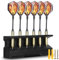 Enjoyard 2 in 1 Dart Halter und Wanddarthalter aus Holz, Dekoration Dartpfeilhalter| Präsentation Display Rack für Darts Holder| Darthalterung für Zuhause,Spielzimmer (schwarz, 15 * 3.7 * 5.8CM)
