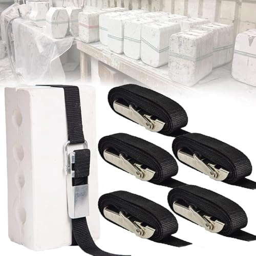 Fascette per stampi in gesso, per ceramiche, artigiani della casa, chiusure resistenti, 5 pezzi (1,2 m)