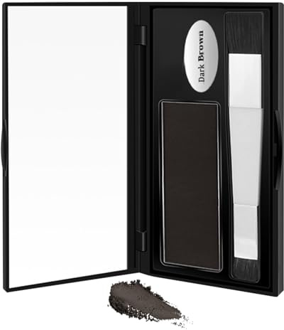 Poudre de de cheveux – 6,5 g de couverture de couleur des cheveux pour les racines visibles, remplissage multifonction du cuir chevelu contre les zones lumineuses et couverture grise avec effet