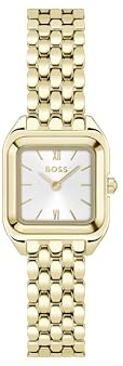 Boss Montre À Mouvement Quartz Deux Aiguilles pour Femme Collection Mae Petite avec Bracelet en Acier Inoxydable Or Jaune Clair - 1502823