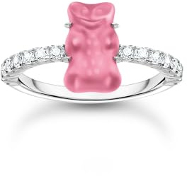 THOMAS SABO Damen-Damenring 925er Silber Zirkonia 54, Silber 32028326