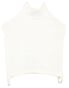 QUXVUIS Falscher Kragen aus Wollweberei, elastische Bänder, perfekt passend, einfach zu tragen, Verschlusskragen, angenehme Haptik für Pullover