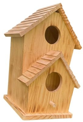 kowaku Nichoir en Bois pour Merles Bleus, Abri pour Oiseaux en Famille