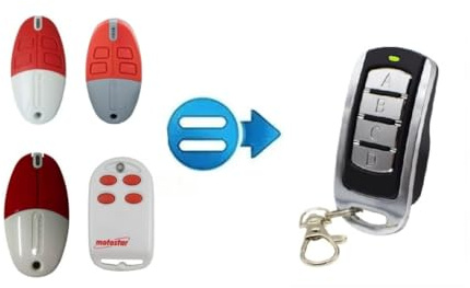 CU868M - TELECOMMANDE COPIEUSE MULTIFREQUENCE COMPATIBLE AVEC LES TELECOMMANDES MOTOSTAR : TOP432, CLICKSTAR, CLIK 4M, 4C - POUR PORTAIL