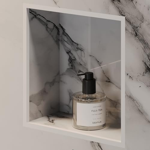Eviso Marco para Hornacina de Ducha y Nicho de Pared, Acero Inoxidable AISI 304, Perfil Premium para Encastrar en Azulejos de Baño y Cocina, Diseño Minimalista Moderno Anticorrosión