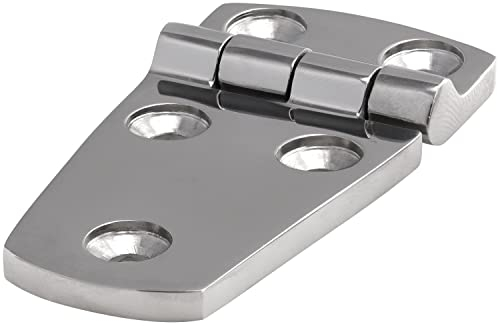 FASTON® Scharniere Dicke, Feinguss poliert 38x76x4,5 mm (1 Stück) Edelstahl A4 V4A Einlassscharnier Tischscharnier Pendeltürband Türband Türscharnier Möbelscharnier