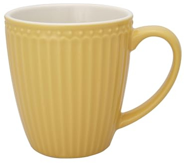 GreenGate - Tasse, Kaffeetasse, Mug - Alice - Honey Mustard - Porzellan - 320 ml