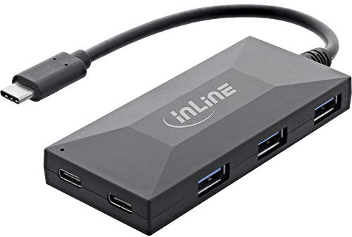 InLine® USB 3.2 Gen.1 OTG Hub USB Type-C a 2 Puertos Tipo-C y 3 Puertos Tipo-A, sin Fuente de alimentación