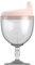 Generic Kelch No Spill Schnabeltasse Weinglas für Baby Kid Party (Pink)