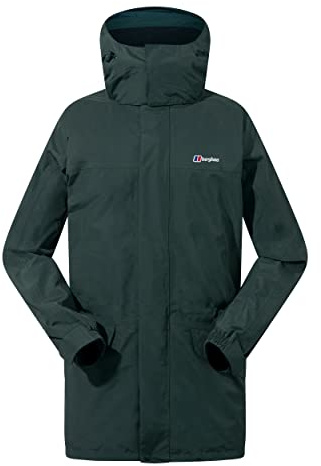 Berghaus Long Cornice InterActive GORE-TEX Waterproof Chaqueta para Hombre, Deep Forest, XS