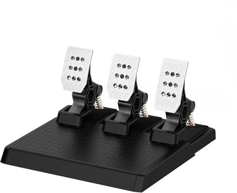 DOYO Racing Pedals, PC Gaming Steering Wheel Pedal Set, Swappable Springs, Adjustable, Durable, Compatible with PC Win11/Win10/Win7