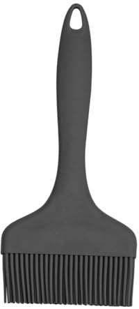 Pincel de Silicona Grande para Repostería, Brocha Barbacoa Resistente al Calor, Cepillo de Aceite Pincel de Cocina para Esparcir Mantequilla, Adobo, Cocinar, Hornear, Asar (Negro)