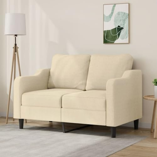 Rantry 2-Sitzer-Sofa, Creme, 120 cm, aus Stoff, Gartenmöbel, Schlafsofa, Wohnzimmer, Sofa, Außensofa, Wohnzimmer, Terrasse, Außenbereich, Einrichtung f