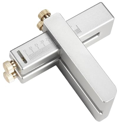 F Fityle Strumento per tagliare strisce di pelle, forniture per pelletteria Scala trasparente per artigianato in pelle fai-da-te, strumento per tagliare