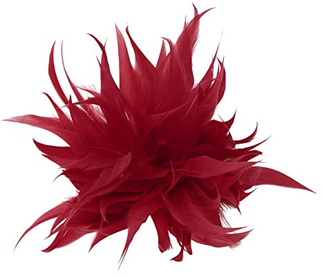 Huaqgu Brosche, Feder-Anstecknadel, Modern, Rot, Schmuck, Brosche, Clip, Unisex, 1 Count