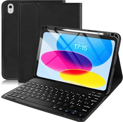 TENGWUDZ iPad 10 Generazione Tastiera Custodia 10.9“2022, Italiano QWERTY Rimovibile Bluetooth Tastiera per iPad 10 Generazione / (A16) 11 Generation (11 /10.9 pollici, 2025/2022)