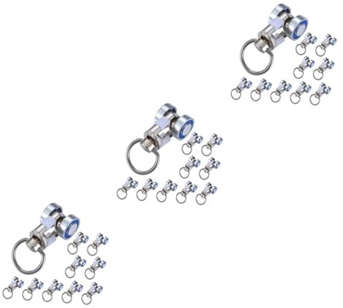 ULDIGI 30 STK Vorhang Zubehör Vorhanggleiter Rollen für Vorhangrollen Ceiling Curtain Track gardinenrollen rollatoren Duschvorhanghaken zweirädrige Träger Laufrolle für Vorhang Metall