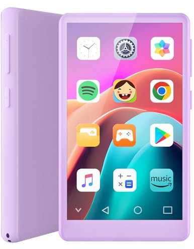 MP3 Player with Bluetooth and WiFi, 4.1 Touch Screen, Silicone Protective case, Octa-core, MP4 MP3 Player for Spotify, Pandora, Android Music Player for Parental Control